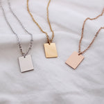 Load image into Gallery viewer, Rectangle Necklace
