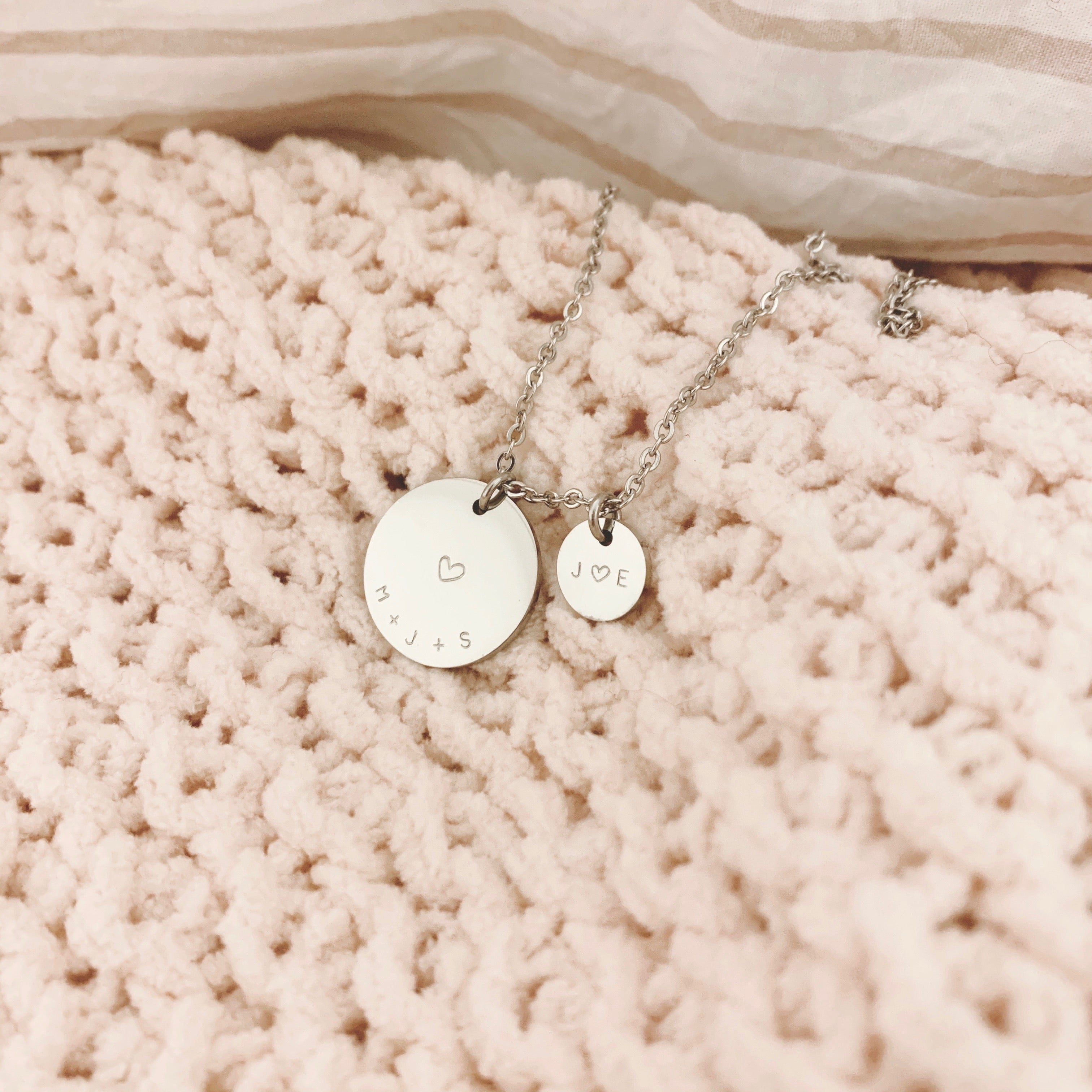 Large Disc + Small Disc Necklace