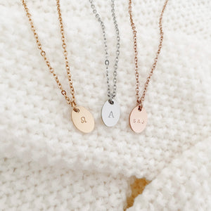 Oval Disc Necklace